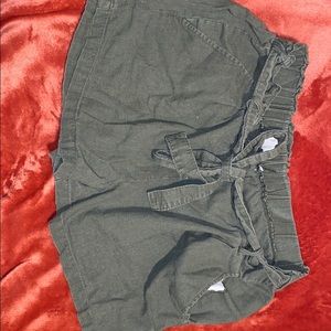 Army Green Cargo Shorts